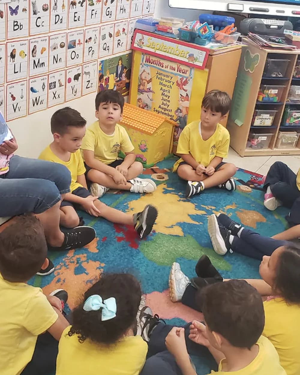 Children learning together in the St. Lawrence early childhood classroom